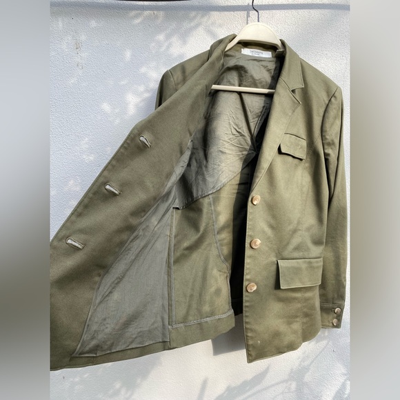 Liz Claiborne Military Style Olive Green Women’s Jacket Size 12P(fits size small - Picture 14 of 15